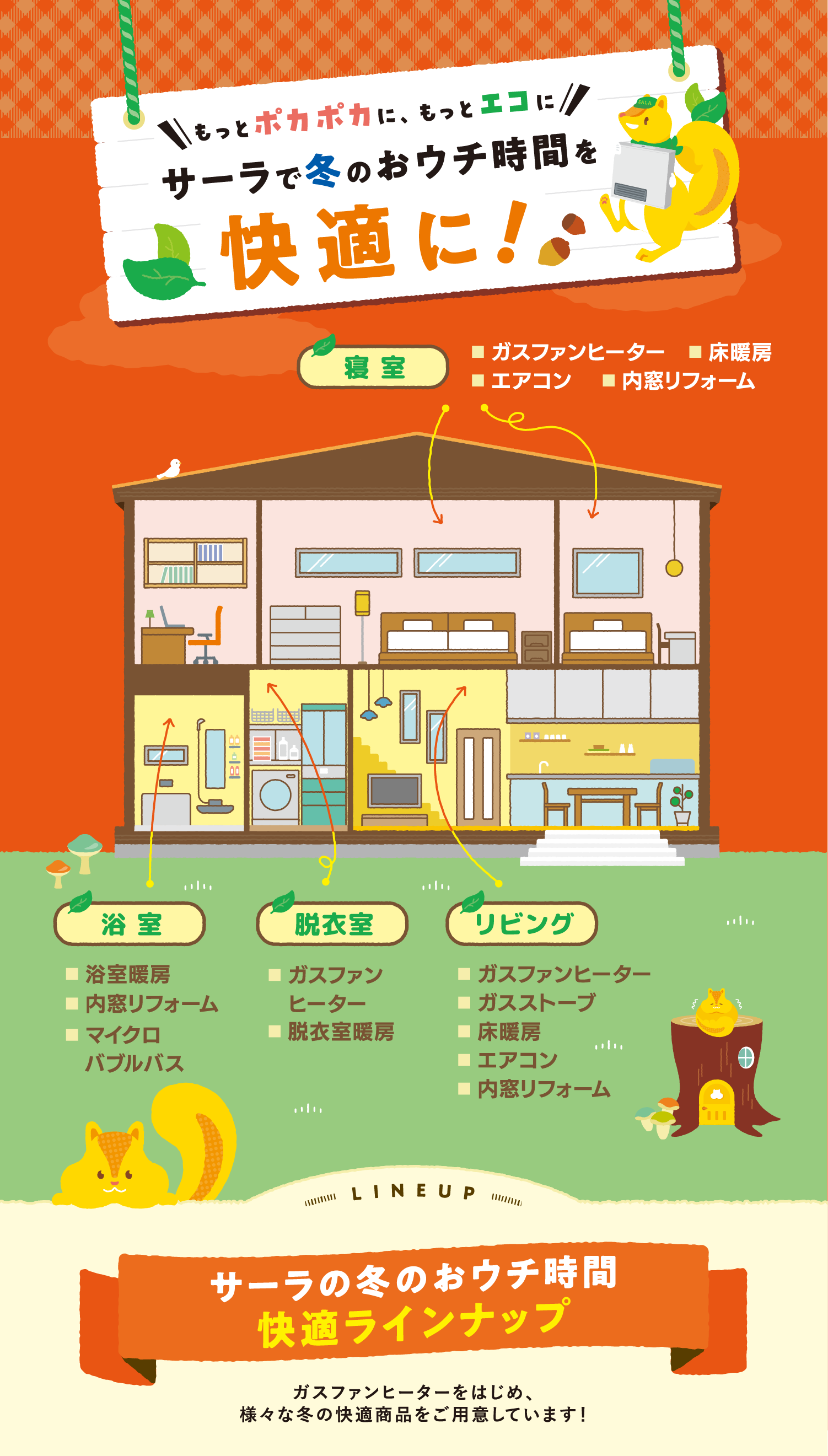 サーラの冬のおウチ時間  快適ラインナップ