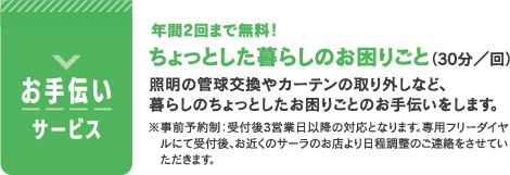 お手伝いサービス