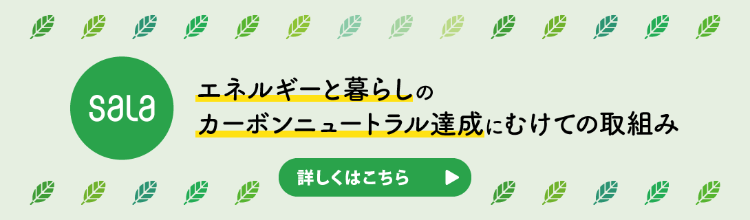 エネルギーと暮らしのカーボンニュートラル達成にむけての取組み